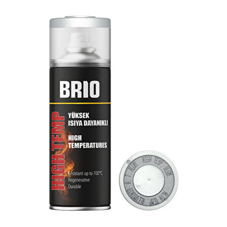 Brio Sprey Boya Gri Yüksek Isıya Dayanıklı Bh9007M 400 Ml 