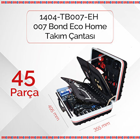 Brio Takım Çantası 007 Bond Eco Home 45 Parça