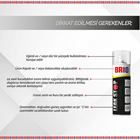 Brio Su Geçirmez, Sızdırmazlık Sprey Şeffaf 500Ml