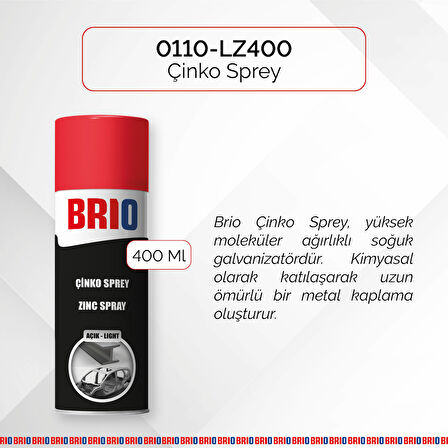 Brio Çinko Sprey Açık 400 Ml