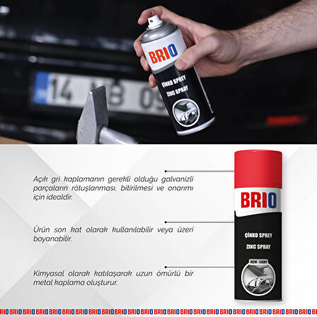 Brio Çinko Sprey Açık 400 Ml