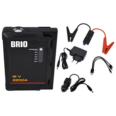 Brio Akü Takviye Cihazı 12V 2200A Mini X12