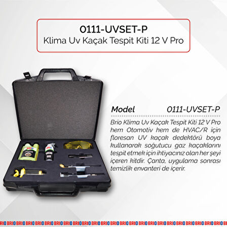 Brio Klima Uv Kaçak Tespit Kiti 12 V Pro