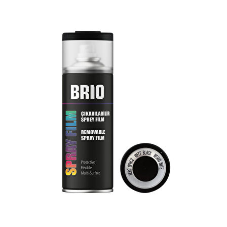 Brio Sprey Boya Çıkarılabilir Opak Siyah 400 Ml