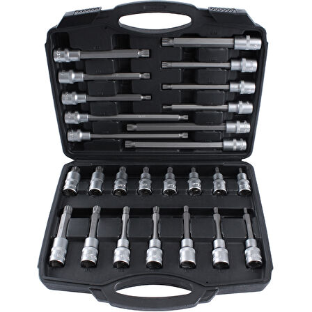 BRIO Lokma Set Torx (Tork) 1/2 32 Parça T20-T70 Kısa - Orta - Uzun