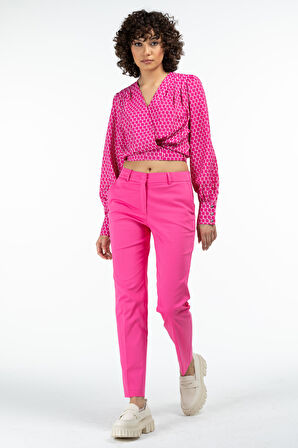 Dar Paça Pantolon-Pembe | 40