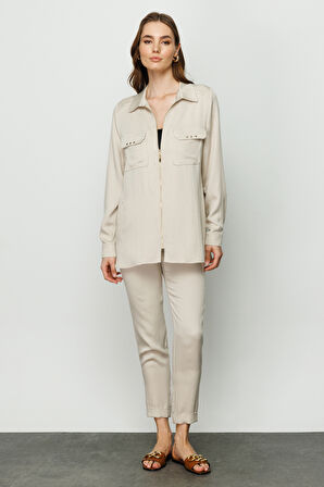 Fermuarlı Tunik-Taş | 44