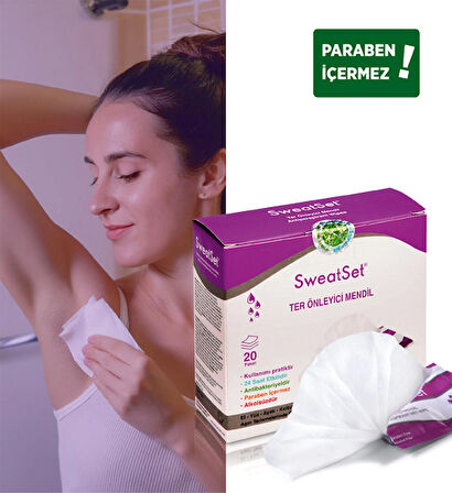 Sweatset Ter Önleyici Mendil 20 adet
