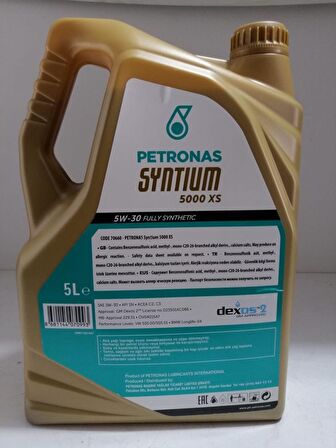 PETRONAS SYNTINUM 5000 XS (PARTİKÜL/DPF) 5w-30 5 Lt