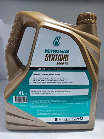 PETRONAS SYNTINUM 3000 FR 5w-30 4 Lt