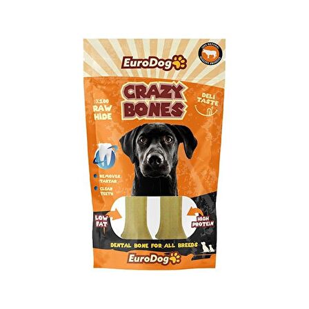 Euro Dog Crazy Bone Press Köpek Kemik Ödül Maması 2 Adet 12 Cm