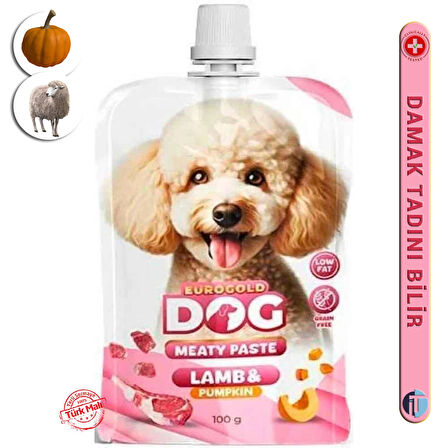 - Köpekler için Pasta Ödül Maması - 100gr Kuzu / Bal Kabağı