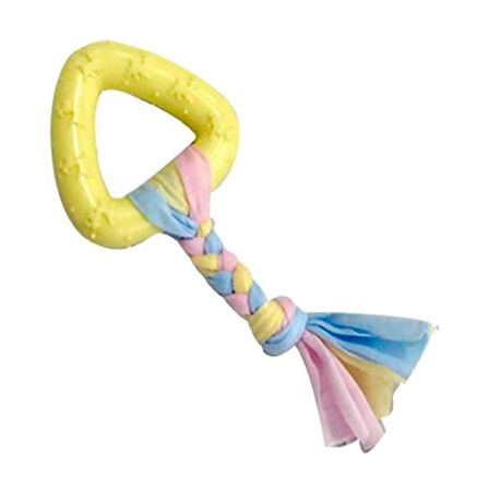 EuroDog Puppy Üçgen Diş Kaşıma Köpek Oyuncağı Sarı 19 Cm