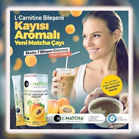 Matcha Kayısı Aromalı L-Carnitine Detox Çayı