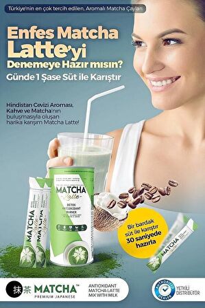 Matcha Latte Kahve Ve Hindistan Cevizi Aromalı Matcha Çayı