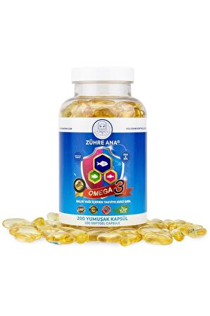 Omega 3 Balık Yağı - 200 Kapsül (1300 Mg)