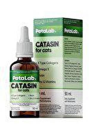 Petelab Catasin For Cats 50Ml (KEDİLER İÇİN KOLAJENLİ TÜY SAĞLIĞI DAMLASI)