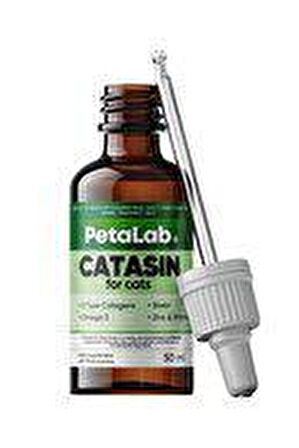 Petelab Catasin For Cats 50Ml (KEDİLER İÇİN KOLAJENLİ TÜY SAĞLIĞI DAMLASI)