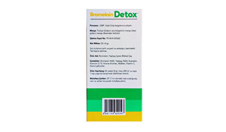 Bromelain Forte Detox 20 Saşe
