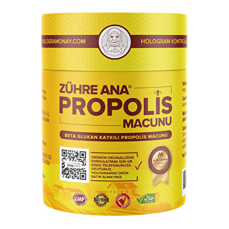 Zühre Ana Propolis Macunu - Beta Glukan Ve Ginseng Katkılı Hologramlı Ürün