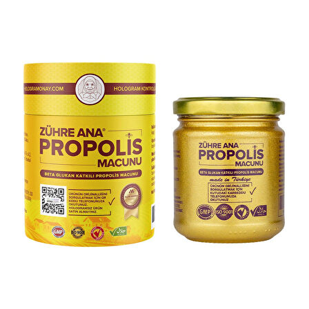 Zühre Ana Propolis Macunu - Beta Glukan Ve Ginseng Katkılı Hologramlı Ürün