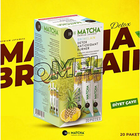 Matcha Çayı Orjinal Hologramlı Bromelain