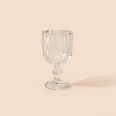 KRD Home Alex 6'lı Çizgili Bardak - Şeffaf - 280 ml
