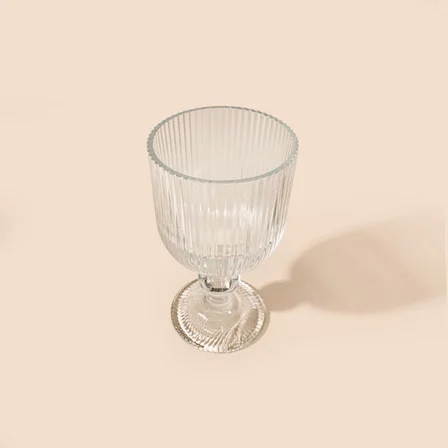 KRD Home Alex 6'lı Çizgili Bardak - Şeffaf - 280 ml