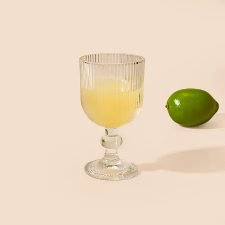 KRD Home Alex 6'lı Çizgili Bardak - Şeffaf - 280 ml