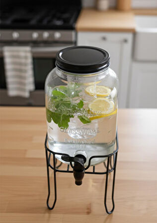 Cam Sebil - Çok Amaçlı Şerbetlik - 4 Litre