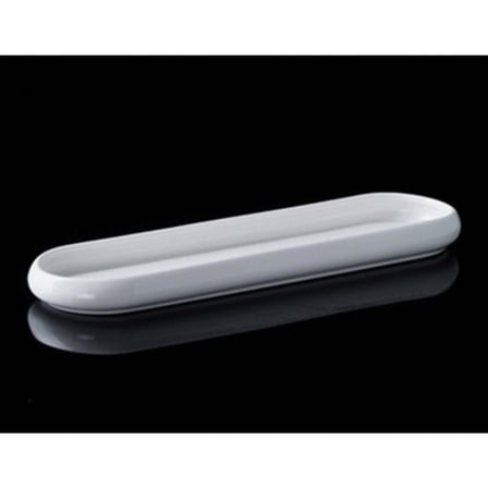 Acar SCT-21-0232 Bianco Perla 6 Adet Porselen Oval Kayık Tabak 28X7.5X2 cm