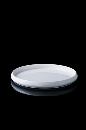 Acar SCT-21-0221/24 Bianco Perla Porselen Yuvarlak Tabak - 23,5 Cm