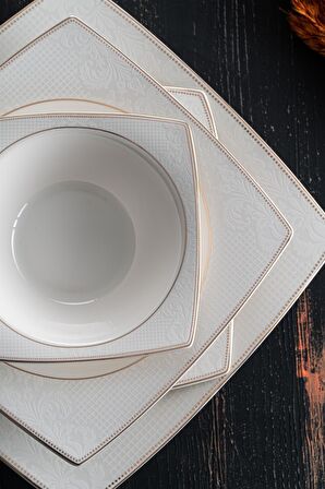 Acar Majolica 60 Parça 12 Kişilik Yemek Takımı