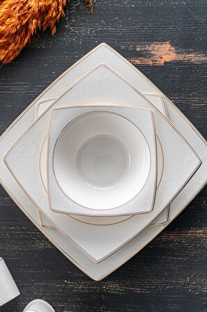 Acar Majolica 60 Parça 12 Kişilik Yemek Takımı