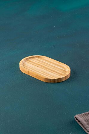 Acar Bambu Oval Sunum Tabak - 20 cm