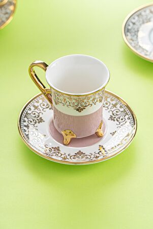 Acar Ornette 6 Kişilik Kahve Fincanı Takımı - 90 ml