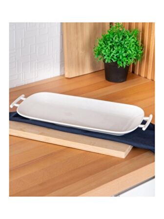 Acar SCT5385 Bianco Porselen Dikdörtgen Tabak 39 Cm
