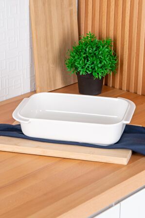 Acar Bianco Perla Dikdörtgen Fırın Kabı - 30 cm