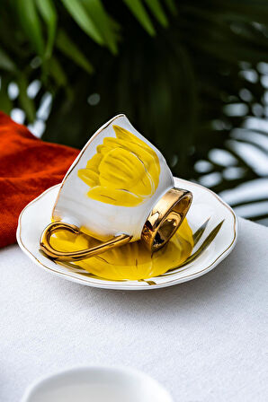 Tiffany 2 Kişilik Porselen Kahve Fincanı Takımı - 90 ml