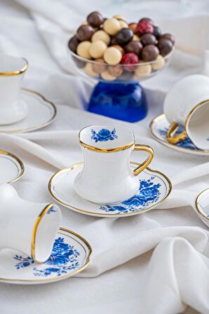 Acar Jasmin 6 Kişilik Kahve Fincanı Takımı - 90 ml