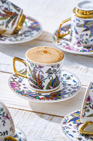 Abigal 6 Kişilik Kahve Fincanı Takımı - 90 ml
