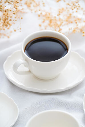 Acar Nirvana 6 Kişilik Porselen Çay-Kahve Fincanı Takımı - 210 ml