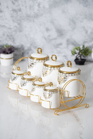 Astar 8 Parça Baharat Seti - Gold