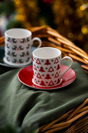 Santa 2 Kişilik Kahve Fincanı Takımı - 90 ml