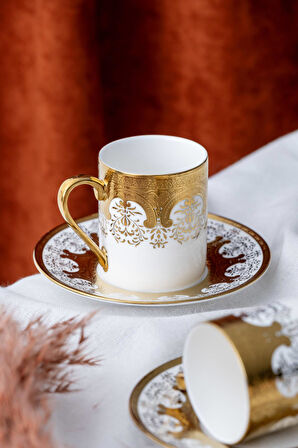 Vienna 6 Kişilik Kahve Fincanı Takımı - 90 ml
