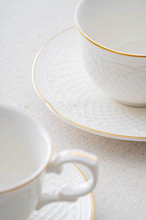 Hamilton 6 Kişilik Gold Çay Fincanı Takımı - 210 ml