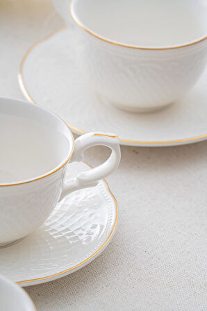 Hamilton 6 Kişilik Gold Çay Fincanı Takımı - 210 ml