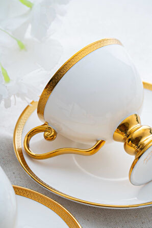 Thelma Gold 6 Kişilik Kahve Fincanı Takımı - 100 ml