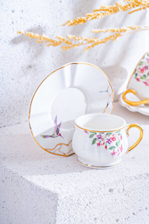 Viola 6 Kişilik Kahve Fincanı Takımı - 90 ml