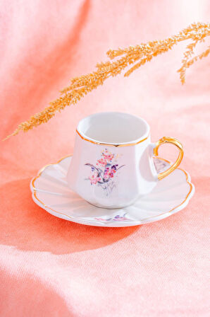 Isabella 6 Kişilik Kahve Fincanı Takımı - 90 ml